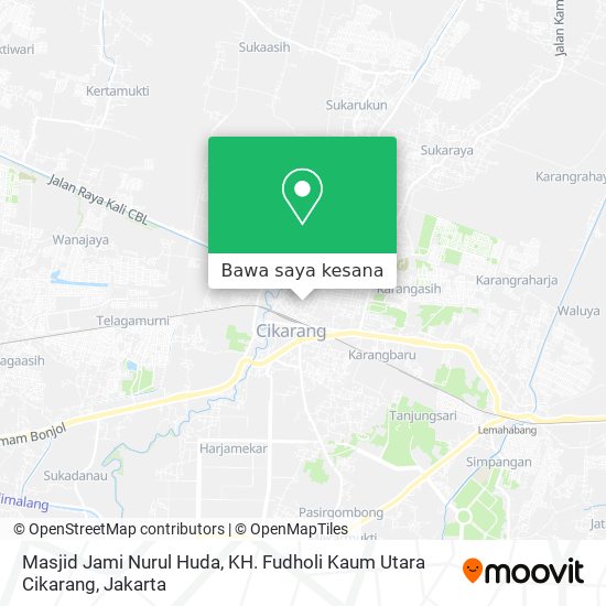 Peta Masjid Jami Nurul Huda, KH. Fudholi  Kaum Utara Cikarang