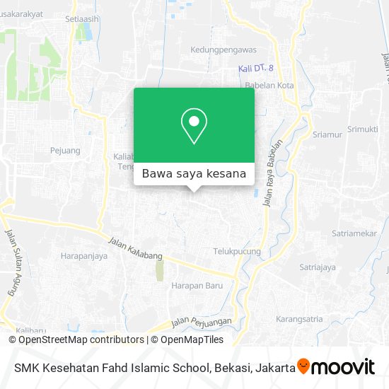 Peta SMK Kesehatan Fahd Islamic School, Bekasi