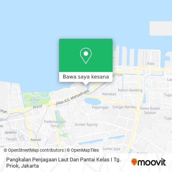 Peta Pangkalan Penjagaan Laut Dan Pantai Kelas I Tg. Priok