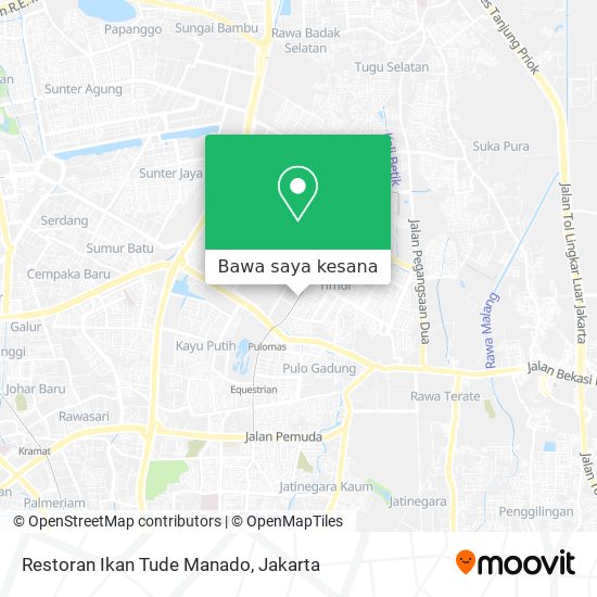 Peta Restoran Ikan Tude Manado