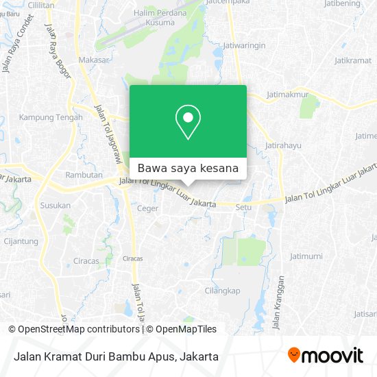Peta Jalan Kramat Duri Bambu Apus
