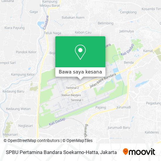 Peta SPBU Pertamina Bandara Soekarno-Hatta