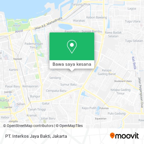 Peta PT. Interkos Jaya Bakti