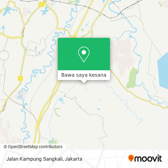 Peta Jalan Kampung Sangkali