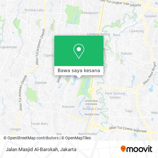 Peta Jalan Masjid Al-Barokah