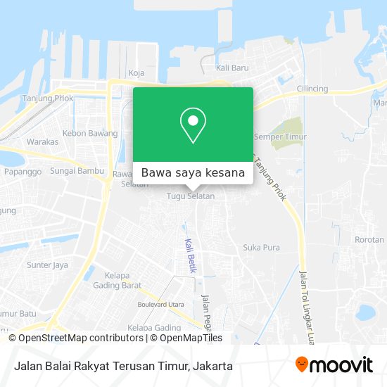 Peta Jalan Balai Rakyat Terusan Timur