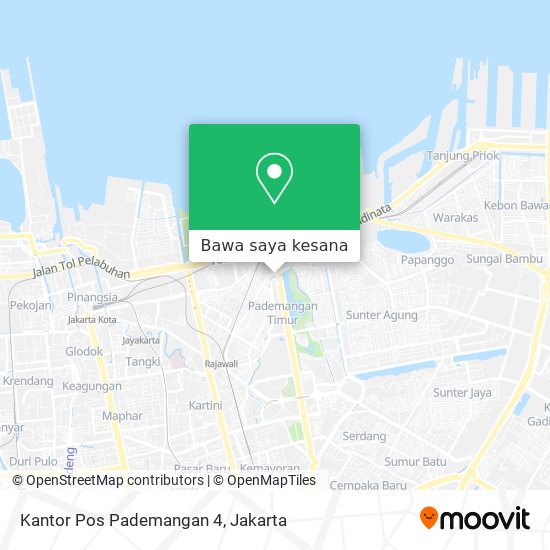 Peta Kantor Pos Pademangan 4