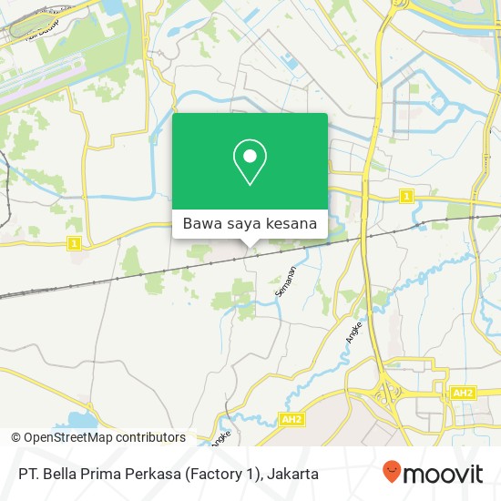 Peta PT. Bella Prima Perkasa (Factory 1)