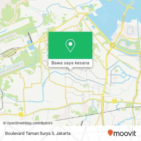 Peta Boulevard Taman Surya 5