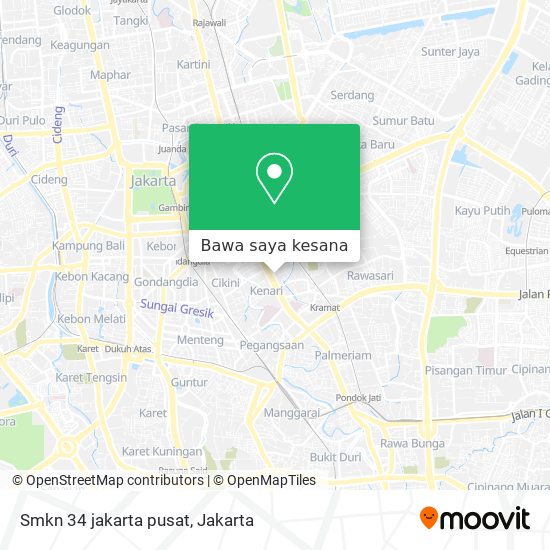 Peta Smkn 34 jakarta pusat