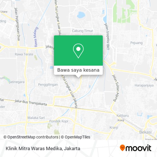 Peta Klinik Mitra Waras Medika