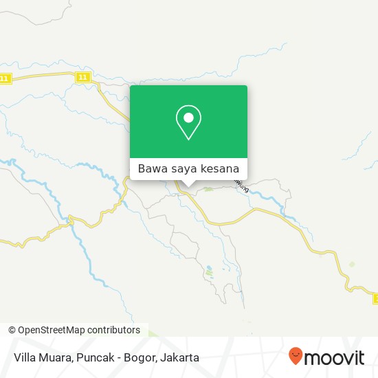 Peta Villa Muara, Puncak - Bogor