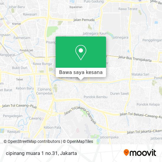 Peta cipinang muara 1 no.31
