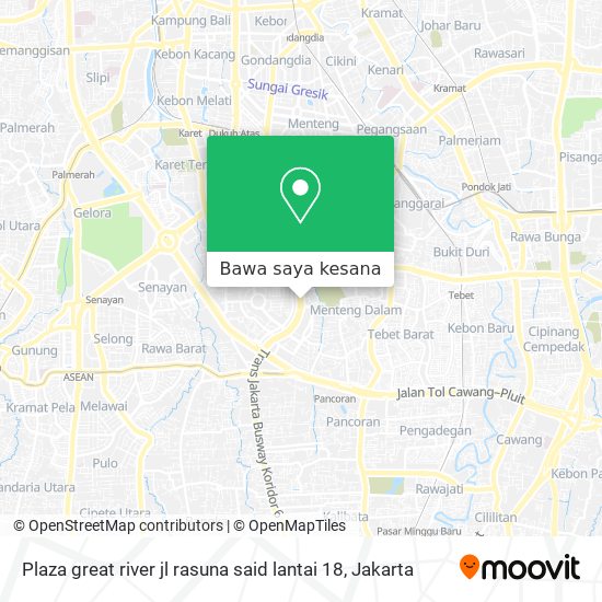 Peta Plaza great river jl rasuna said lantai 18