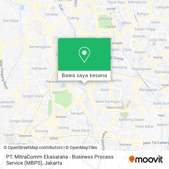 Peta PT. MitraComm Ekasarana - Business Process Service (MBPS)