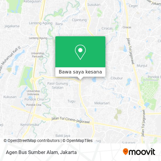 Peta Agen Bus Sumber Alam