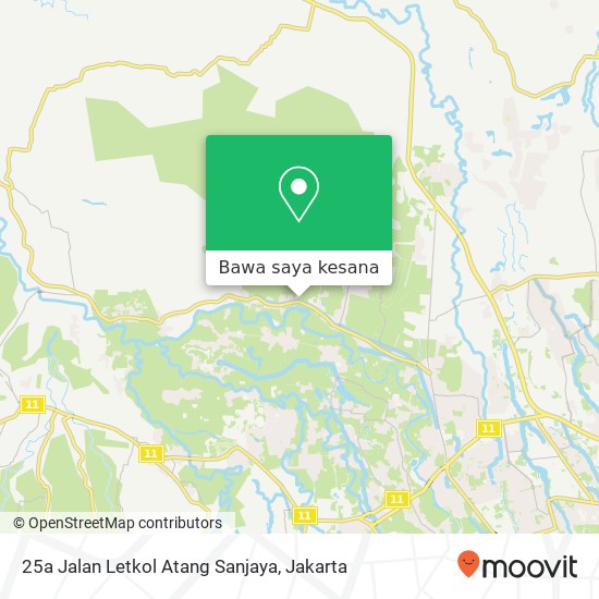 Peta 25a Jalan Letkol Atang Sanjaya