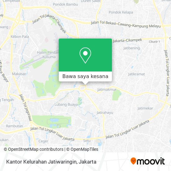 Peta Kantor Kelurahan Jatiwaringin