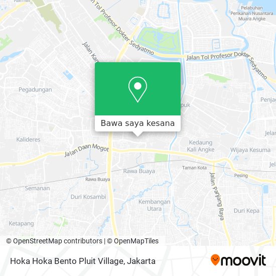 Peta Hoka Hoka Bento Pluit Village