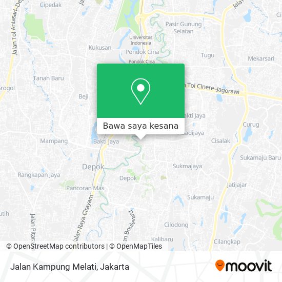 Peta Jalan Kampung Melati