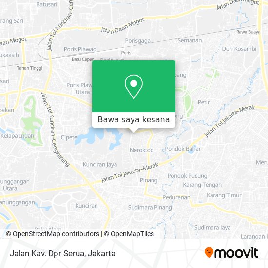 Peta Jalan Kav. Dpr Serua