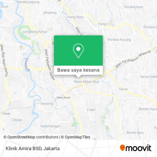 Peta Klinik Amira BSD