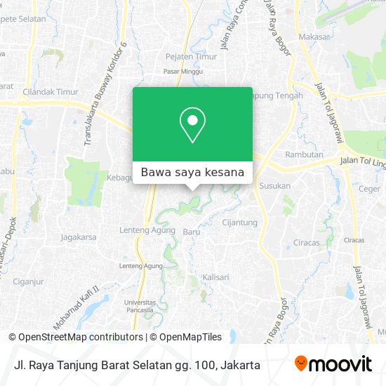 Peta Jl. Raya Tanjung Barat Selatan gg. 100