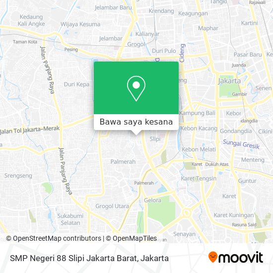 Peta SMP Negeri 88 Slipi Jakarta Barat
