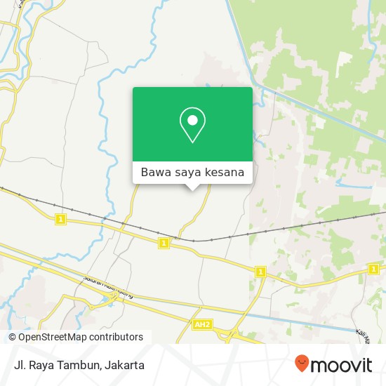 Peta Jl. Raya Tambun