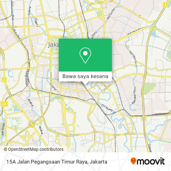 Peta 15A Jalan Pegangsaan Timur Raya