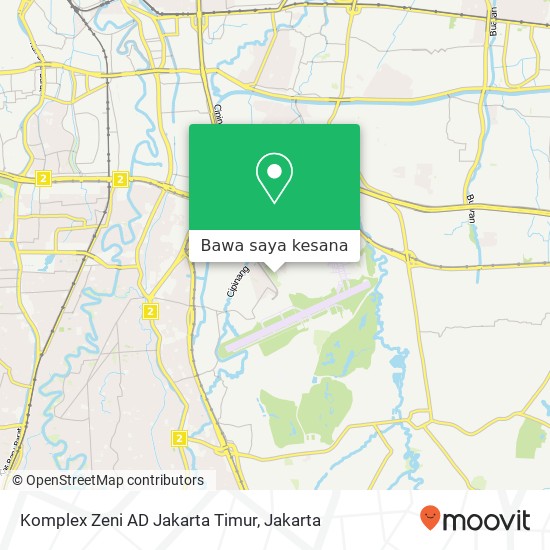 Peta Komplex Zeni AD Jakarta Timur