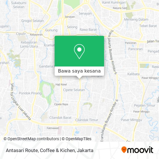 Peta Antasari Route, Coffee & Kichen