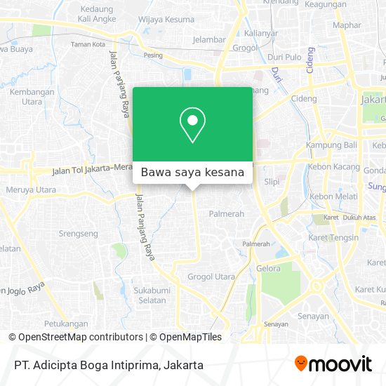 Peta PT. Adicipta Boga Intiprima
