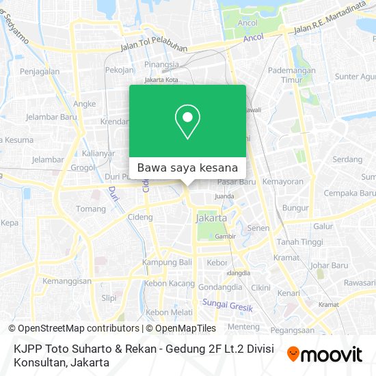 Peta KJPP Toto Suharto & Rekan - Gedung 2F Lt.2 Divisi Konsultan