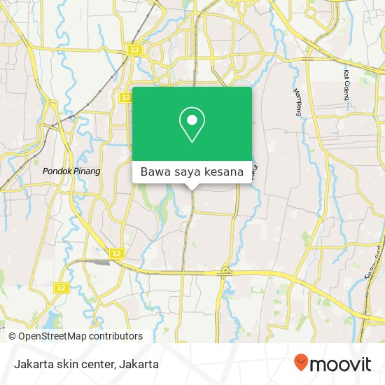 Peta Jakarta skin center