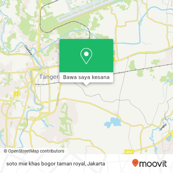 Peta soto mie khas bogor taman royal