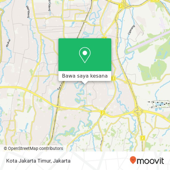 Peta Kota Jakarta Timur