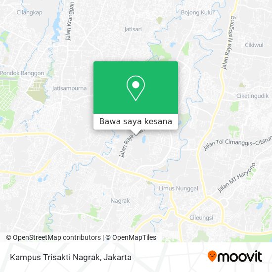 Peta Kampus Trisakti Nagrak