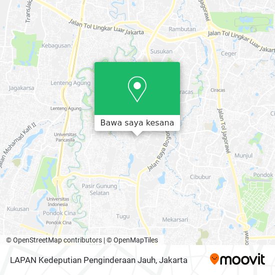 Peta LAPAN Kedeputian Penginderaan Jauh