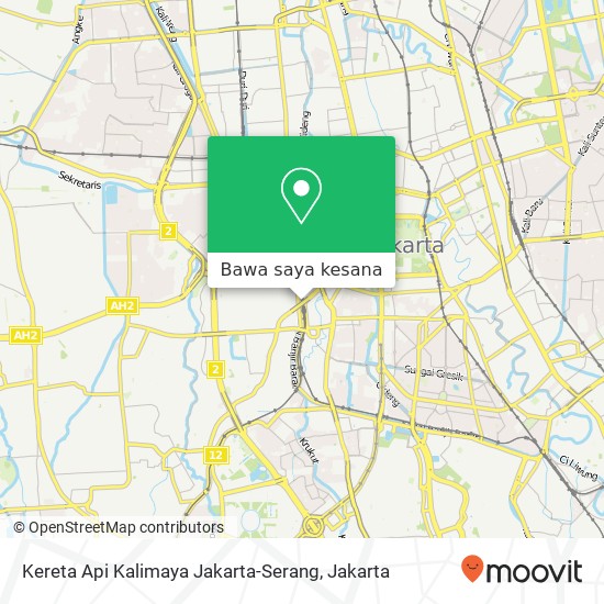 Peta Kereta Api Kalimaya Jakarta-Serang