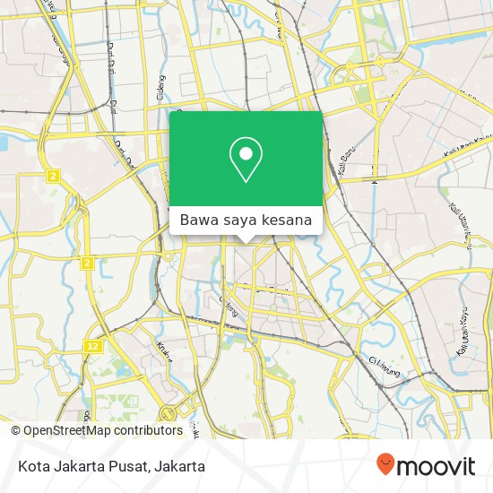 Peta Kota Jakarta Pusat