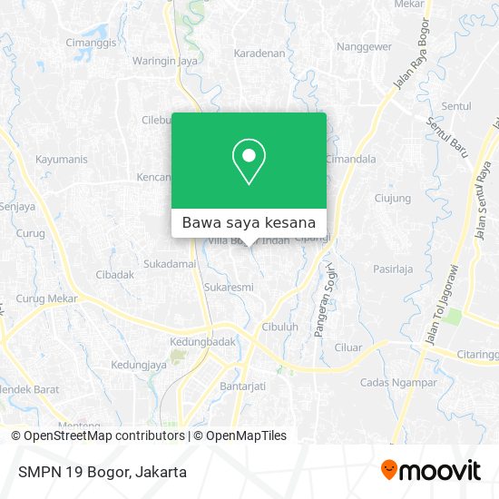 Peta SMPN 19 Bogor