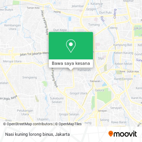 Peta Nasi kuning lorong binus