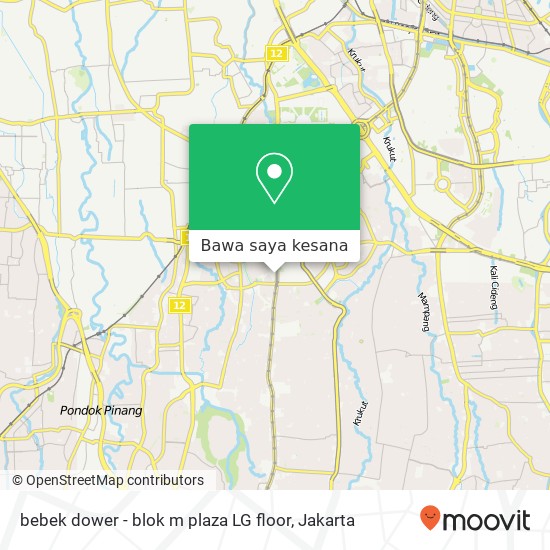 Peta bebek dower - blok m plaza LG floor