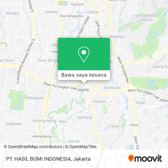 Peta PT. HASIL BUMI INDONESIA