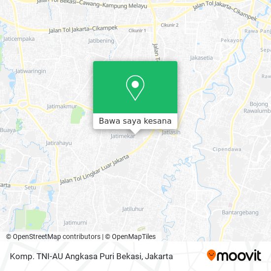 Peta Komp. TNI-AU Angkasa Puri Bekasi