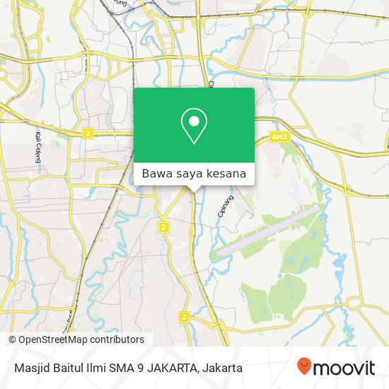 Peta Masjid Baitul Ilmi SMA 9 JAKARTA