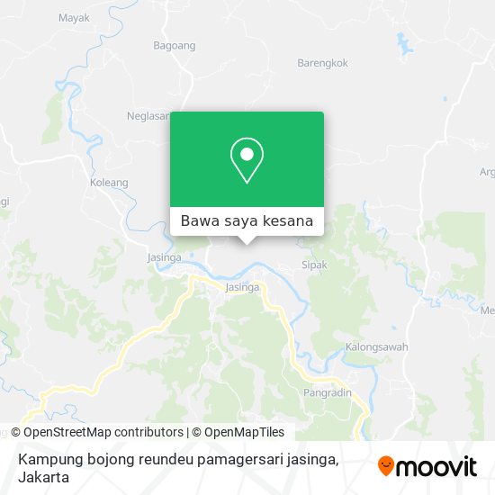 Peta Kampung bojong reundeu pamagersari jasinga