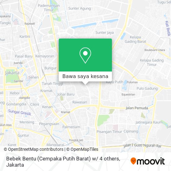 Peta Bebek Bentu (Cempaka Putih Barat) w/ 4 others