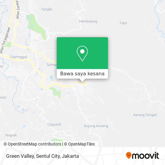 Peta Green Valley, Sentul City
